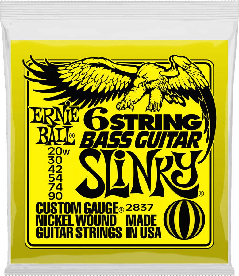 ERNIE BALL 2837 CUSTOM GAUGE NICKEL WOUND SLINKY 6C 20W-90