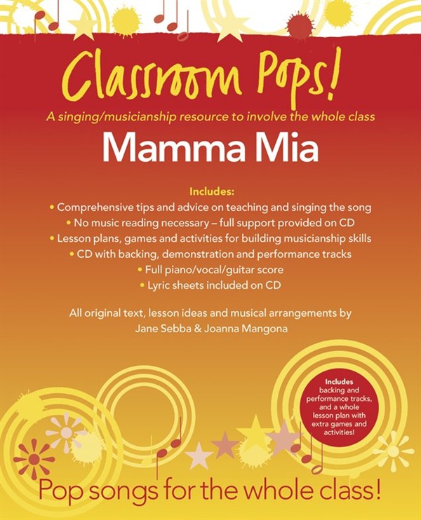 CHESTER MUSIC ABBA - CLASSROOM POP SONGSHEETS MAMMA MIA! + CD - POP