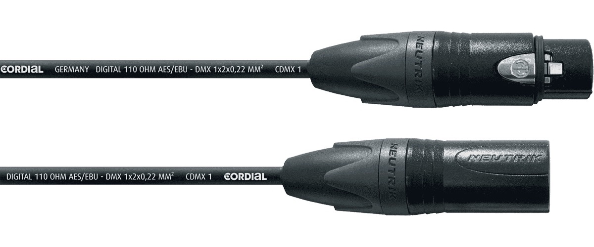 CORDIAL DMX CABLE 5 POINTS CONNECTED 20 M