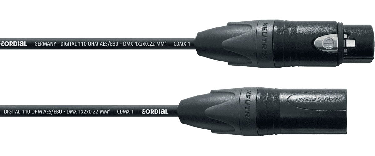 CORDIAL DMX CABLE 5 POINTS 2 M