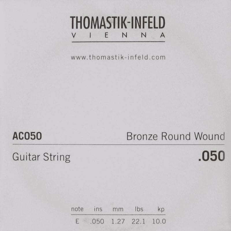 THOMASTIK ACOUSTIC GUITAR STRINGS PLECTRUM ACOUSTIC SERIES. NICKEL-FREE.050