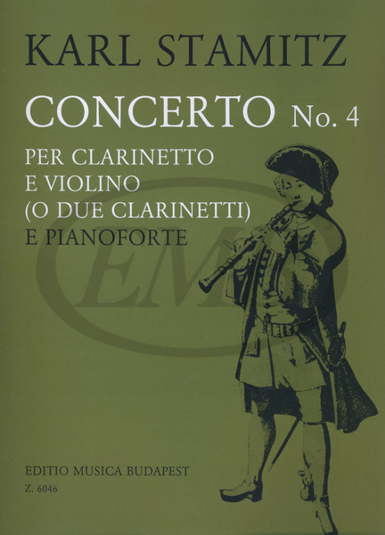 EMB (EDITIO MUSICA BUDAPEST) STAMITZ K. - CONCERTO N. 4 EN SI - CLARINETTE ET PIANO