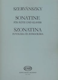 EMB (EDITIO MUSICA BUDAPEST) SZERVANSZKY E. - SONATINA - FLUTE ET PIANO