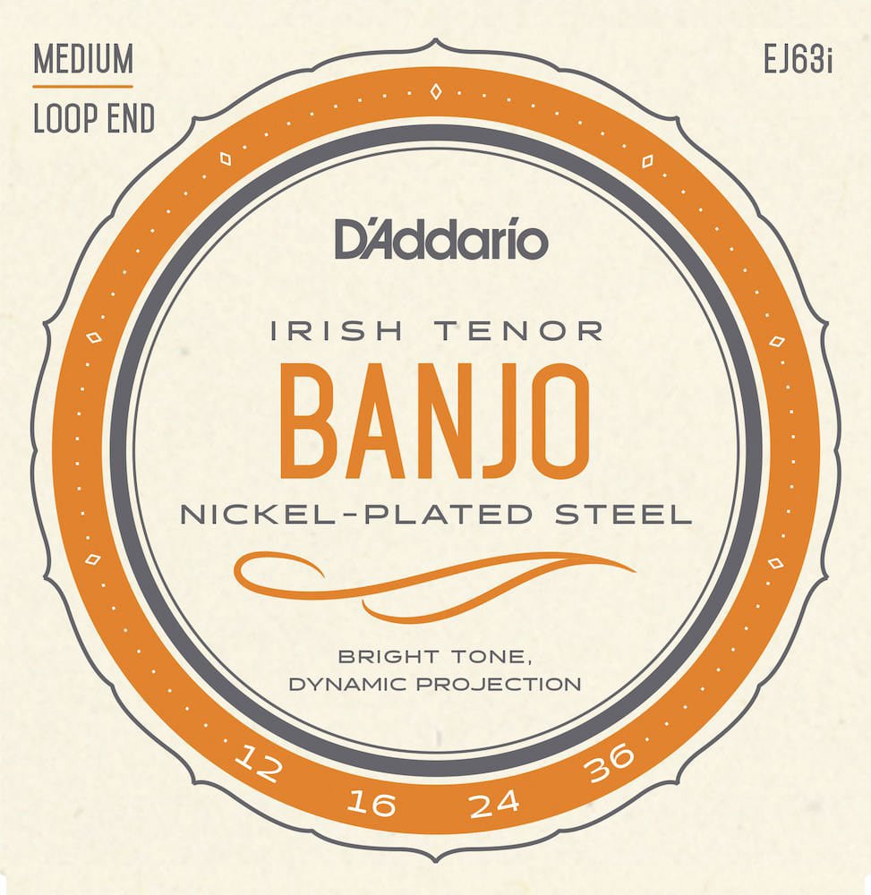 D'ADDARIO AND CO EJ63I STRINGS FOR BANJO LIGHT TENOR IRISH 12-36