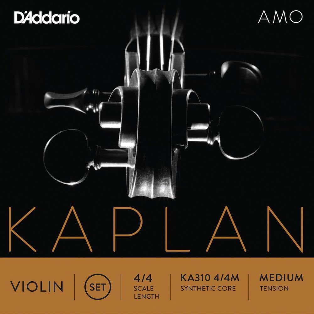 D'ADDARIO AND CO 4/4 KAPLAN AMO VIOLIN STRING SET MEDIUM TENSION