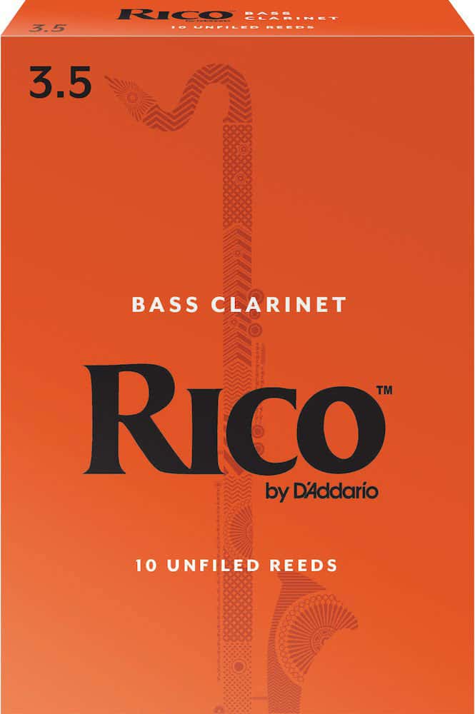 D'ADDARIO - RICO REA1035 - RICO ROYAL ANCE CLARINETTO BASSO, FORCE 3.5, BOX OF 10
