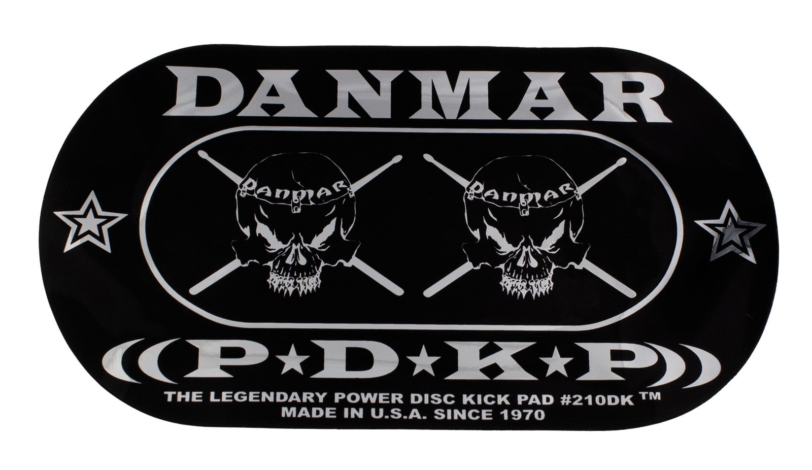 DANMAR 210DKSK - BD POWER DISK KICK PAD DOUBLE - SKULL