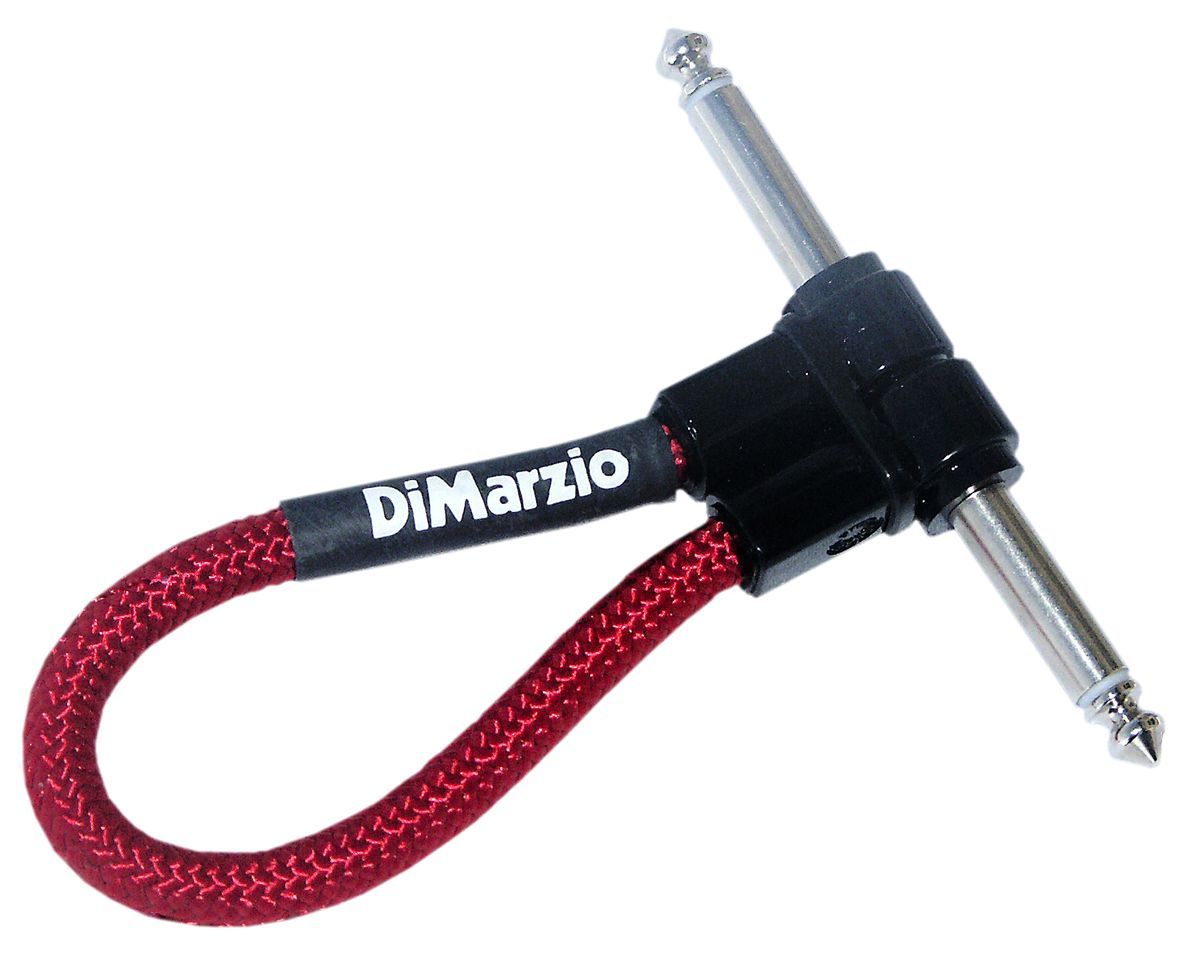 DIMARZIO DEP17J06RR-RD PATCH CABLE RIGHT ANGLED JACK RED