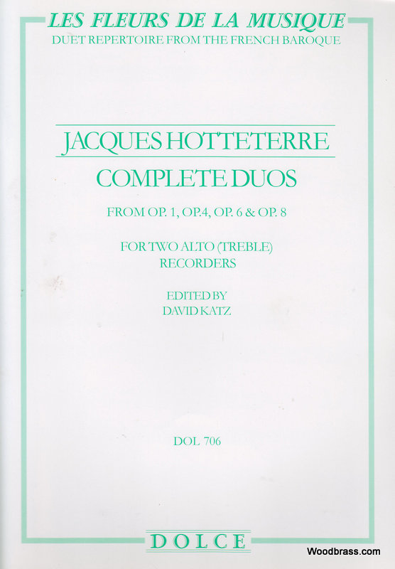 DOLCE HOTTETERRE J. - COMPLETE DUOS - FLUTES A BEC ALTO