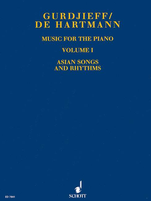 SCHOTT GURDJIEFF/HARTMANN - MUSIC FOR THE PIANO VOL.1 - PIANO