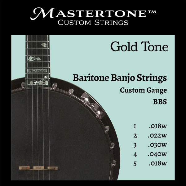 GOLD TONE STRINGS WITH A CUSTOMISED TENSION FOR BARITONE BANJO