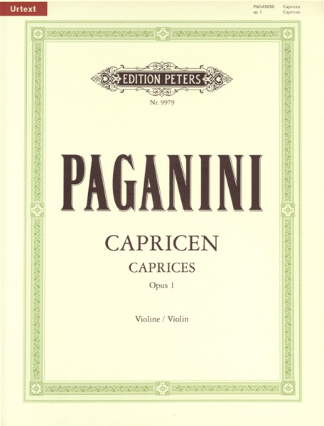 EDITION PETERS PAGANINI NICOLO - 24 CAPRICES OP.1 - VIOLIN