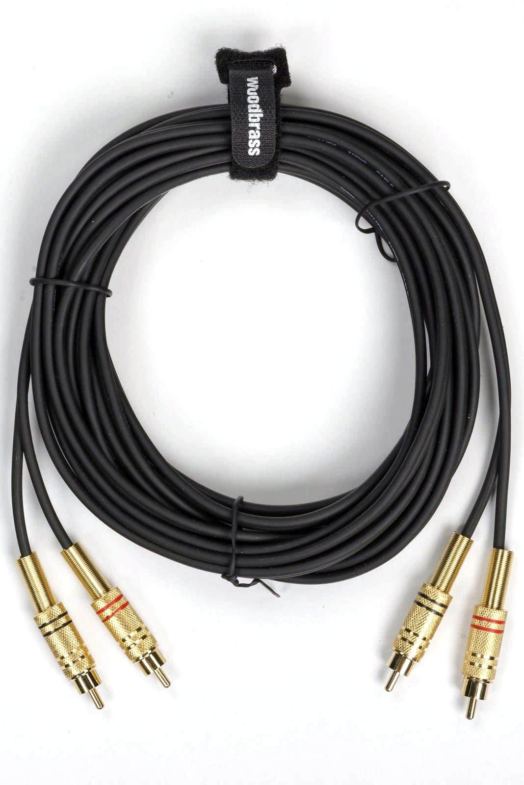 WOODBRASS AC37 - 2 RCA / 2 RCA - 20FT