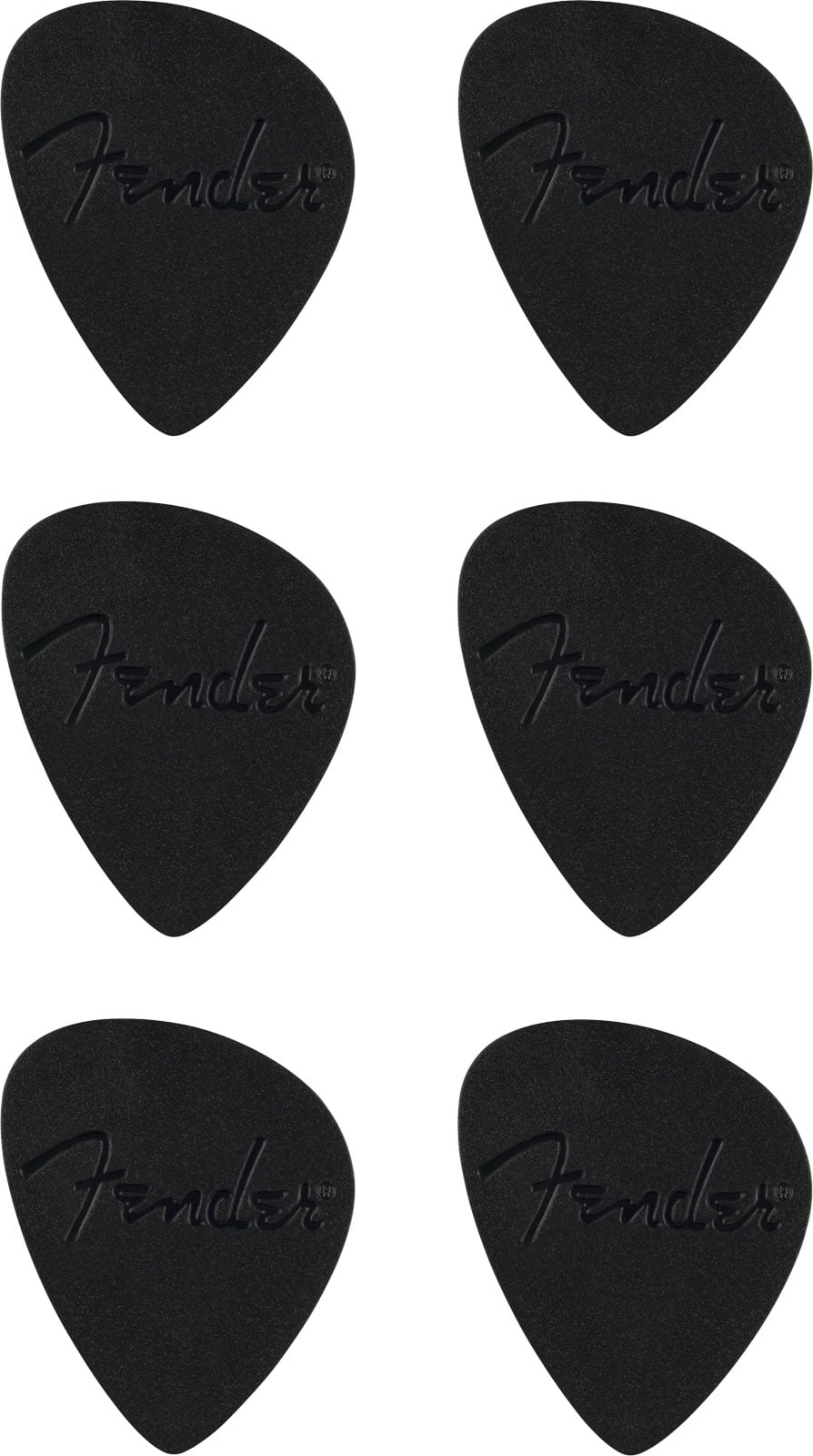 FENDER OFFSET PICKS BLACK (6)