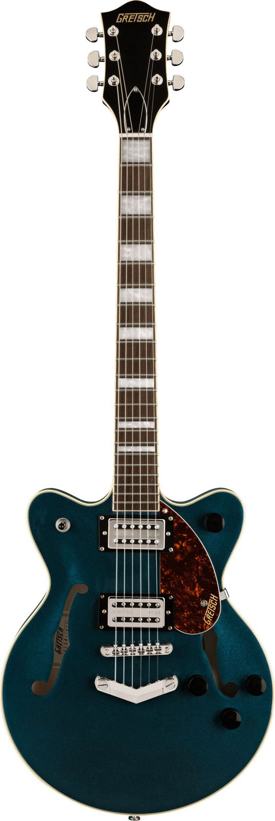 GRETSCH GUITARS G2655 STREAMLINER CENTER BLOCK JR. DOUBLE-CUT WITH V-STOPTAIL IL MIDNIGHT SAPPHIRE