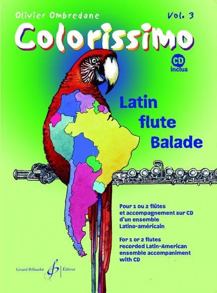 BILLAUDOT OMBREDANE OLIVIER - COLORISSIMO VOL.3 + CD - FLUTE