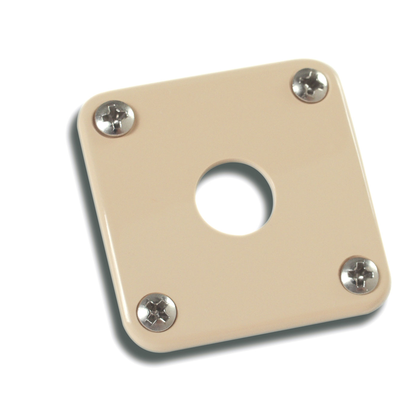 GIBSON ACCESSORIES REPLACEMENT PART PLASTIC JACK PLATE (CREAM)