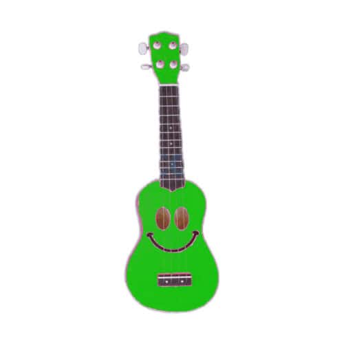 MAHALO GMH USMILE-GN UKULELE GREEN SMILE + GIGBAG