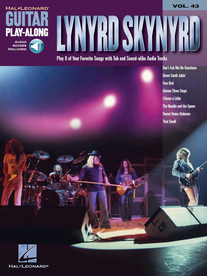 HAL LEONARD LYNYRD SKYNYRD - GUITAR PLAY ALONG VOL.43 + AUDIO TRACKS - GUITAR TAB 