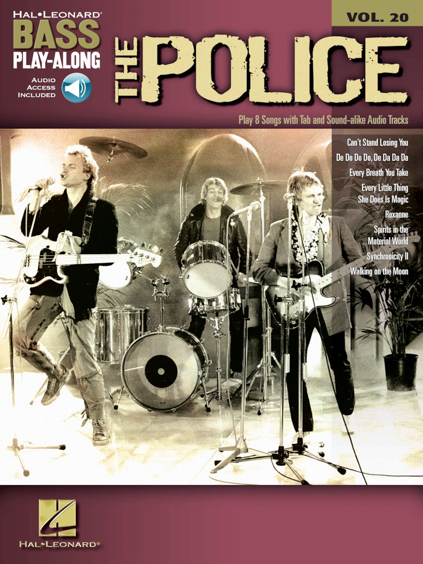 HAL LEONARD POLICE - BASS PLAY ALONG VOL.20 + AUDIO TRACKS - BASS TAB