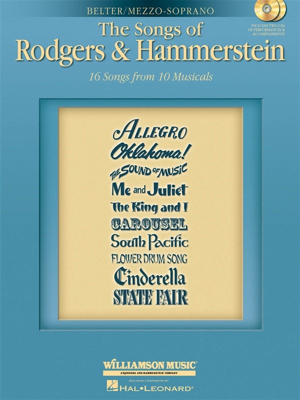 MUSIC SALES SONGS RODGERS HAMMERSTEIN MEZ+ 2CD - MEZZO-SOPRANO