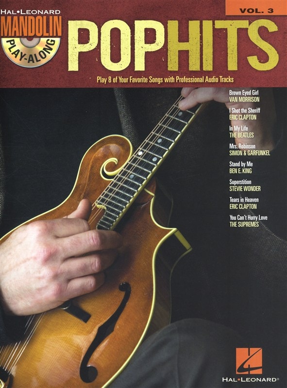 HAL LEONARD MANDOLIN PLAY ALONG VOLUME 3 POP HITS MAND + CD - MANDOLIN