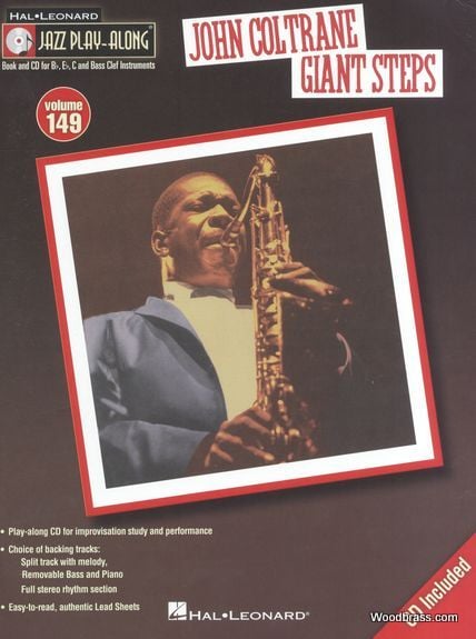 HAL LEONARD JAZZ PLAY ALONG VOL.149 JOHN COLTRANE - GIANT STEPS - BB, EB, C INST. CD