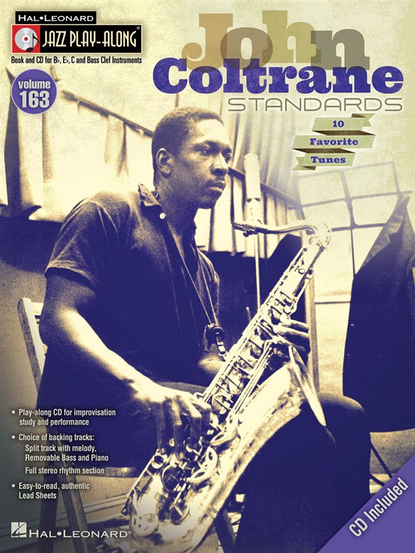 HAL LEONARD JAZZ PLAY ALONG VOL.163 - JOHN COLTRANE STANDARDS - BB, EB, C INST. + CD 