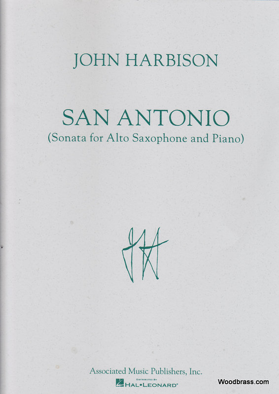 ASSOCIATED MUSIC PUBLISHERS, I HARBISON J. - SAN ANTONIO SONATA - SAXOPHONE ALTO