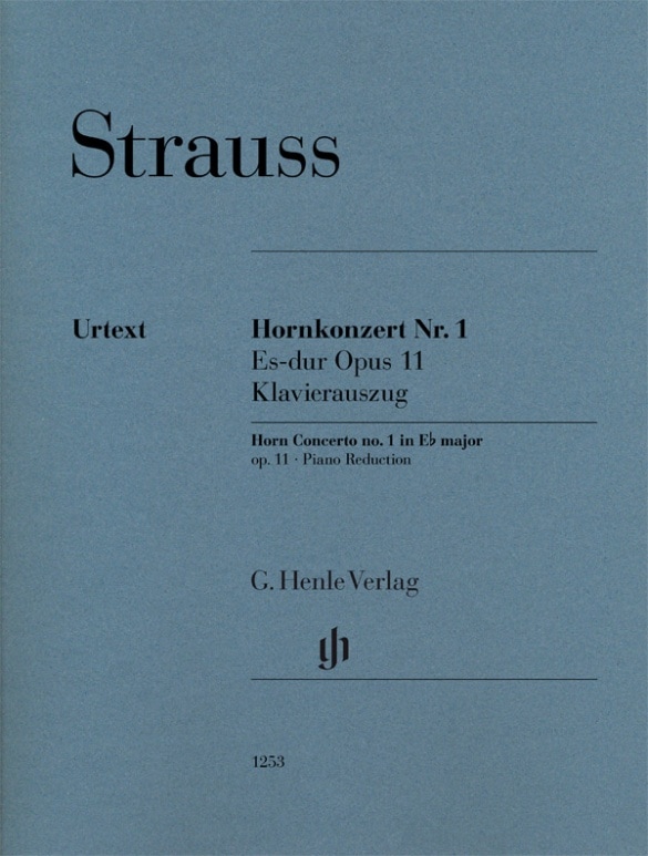 HENLE VERLAG STRAUSS RICHARD - HORN CONCERTO N°1 - OP.11 - COR & PIANO