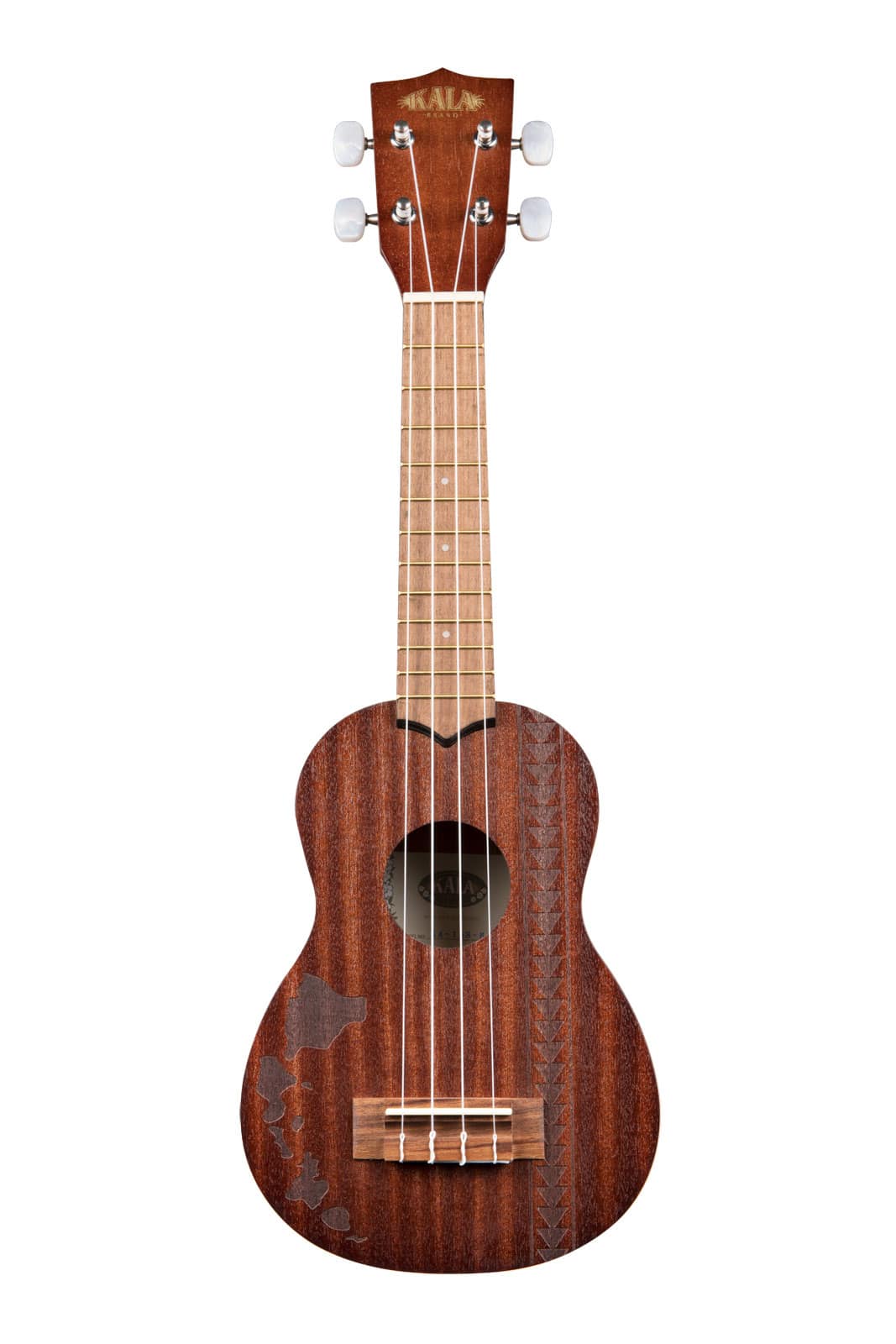 KALA KA-15 SOPRANO MAHOGANY SOPRANO MAHOGANY HAWAIIAN ISLAND AND TATTOO MOTIF