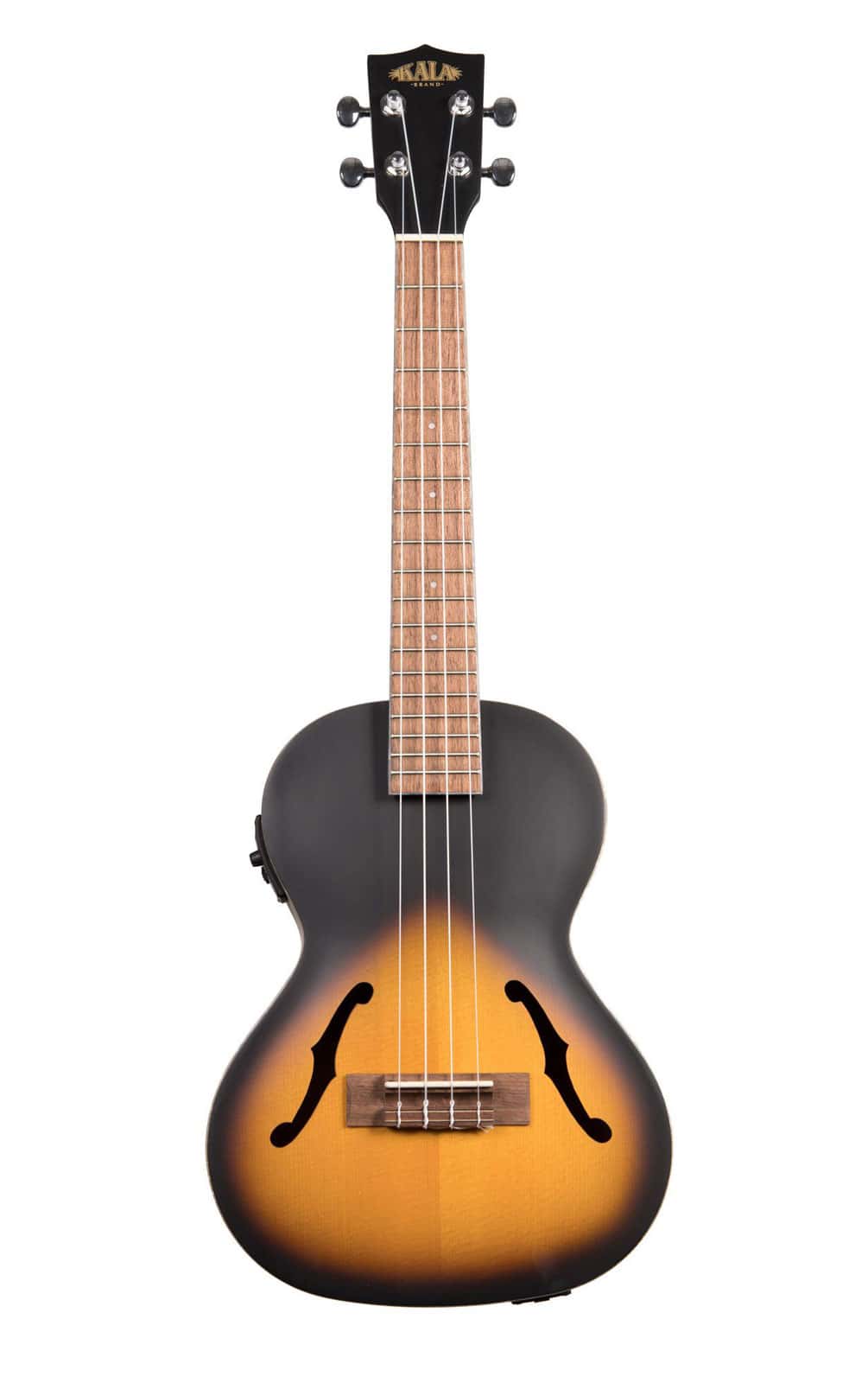 KALA CROSSOVER ARCHTOP HOLLOW TENOR ELECTRO-ACOUSTIC TOBACCO