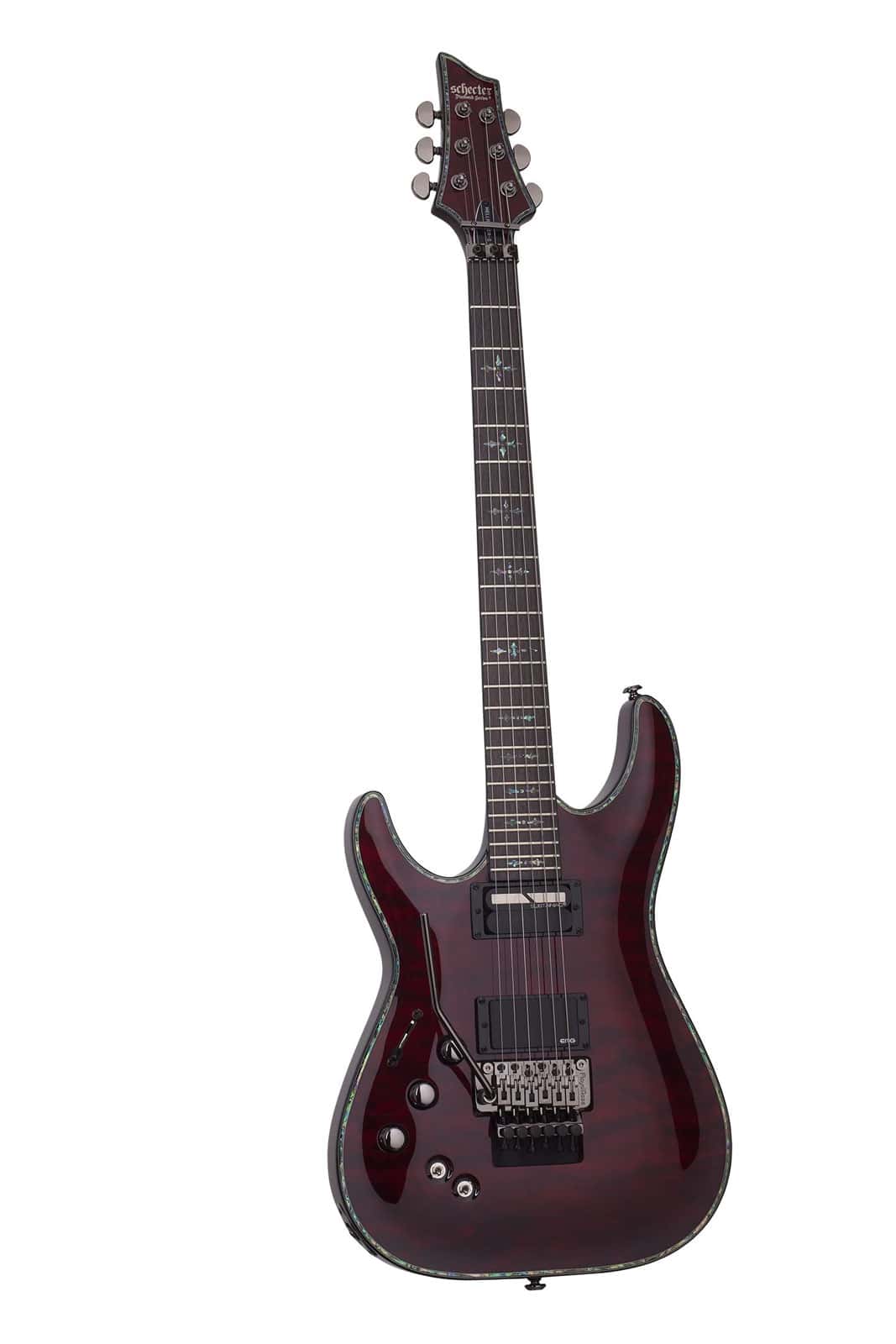 SCHECTER C-1 HELLRAISER FR SUSTAINIAC LH BLACK CHERRY