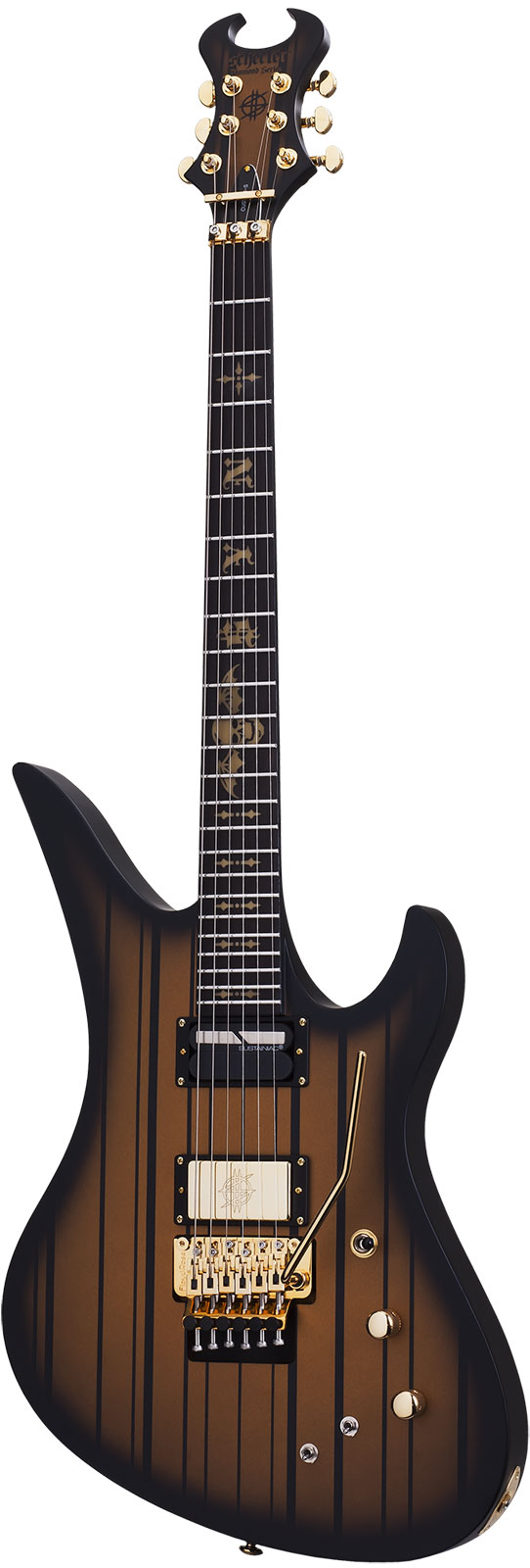 SCHECTER CUSTOM FR SUSTAINIAC SYNYSTER GATE SIGNATURE BLACK GOLD