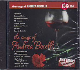 POCKET SONGS CD POCKET SONGS - THE SONGS OF ANDREA BOCELLI