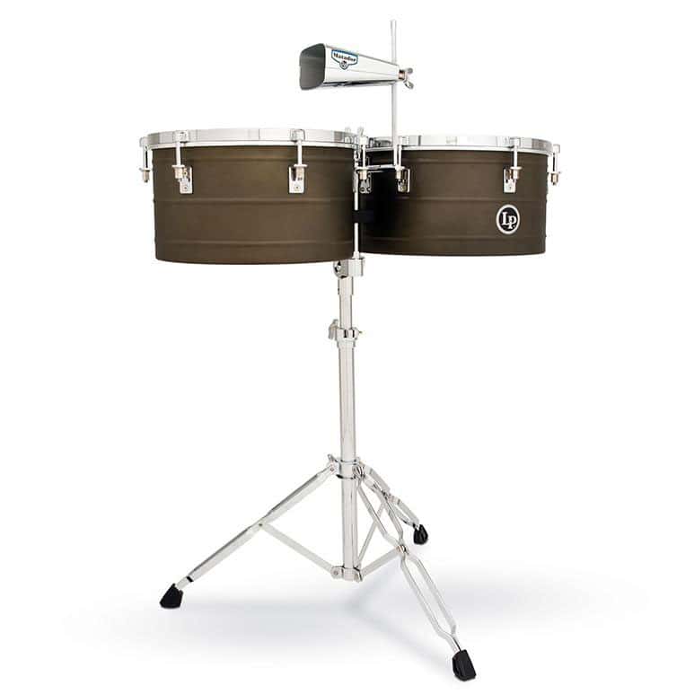 LP LATIN PERCUSSION M258 TIMBALES LATINA MATADOR ANTIQUE COAT STEEL