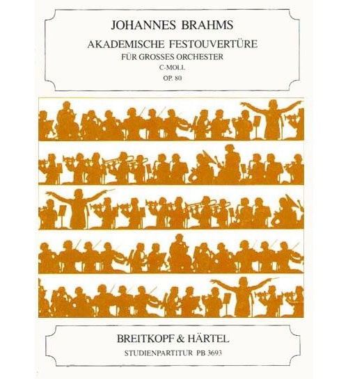EDITION BREITKOPF BRAHMS JOHANNES - AKADEMISCHE FESTOUVERTURE - ORCHESTRA