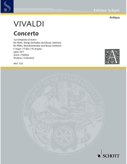 SCHOTT VIVALDI ANTONIO - CONCERTO NO 1 F MAJOR OP 10/1 RV 433/PV 261