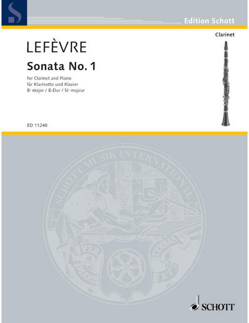 SCHOTT LEFEVRE J.X. - SONATA N 1 - CLARINETTE ET PIANO