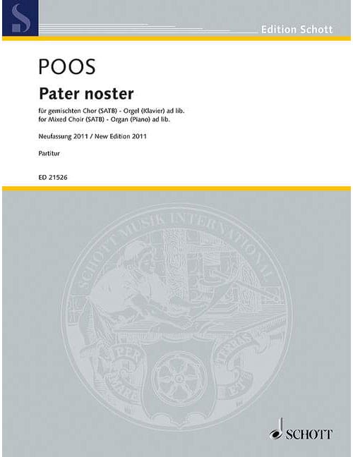 SCHOTT POOS H. - PATER NOSTER - VOIX