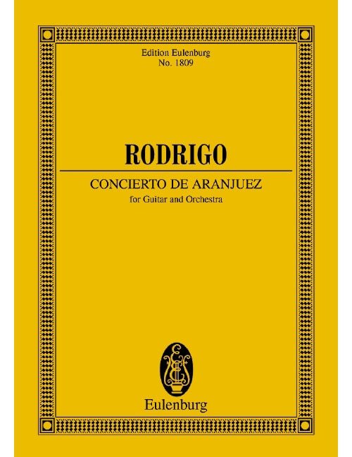 EULENBURG RODRIGO J. - CONCIERTO DE ARANJUEZ - CONDUCTEUR DE POCHE
