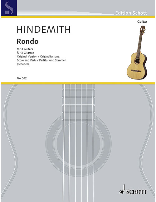 SCHOTT HINDEMITH P. - RONDO - GUITARE