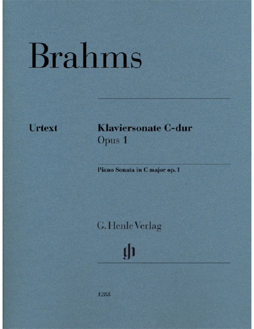 HENLE VERLAG BRAHMS J. - SONATE POUR PIANO EN UT MAJEUR OP.1