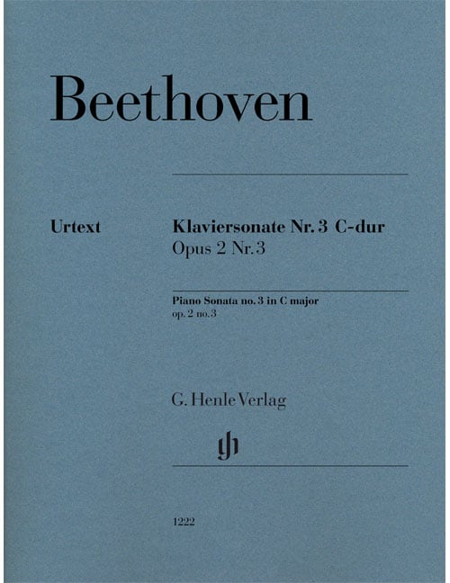 HENLE VERLAG BEETHOVEN L.V. - PIANO SONATA NO.3 IN C MAJOR OP.2 NO.3
