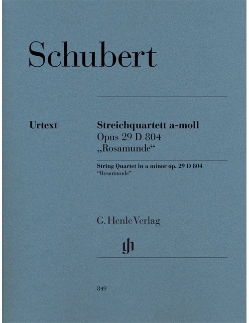 HENLE VERLAG SCHUBERT FRANZ - STRING QUARTET OP.29 D 804 