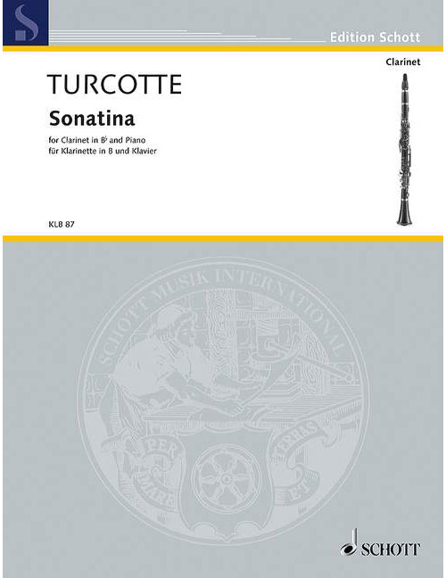 SCHOTT TURCOTTE A.M. - SONATINA - CLARINETTE