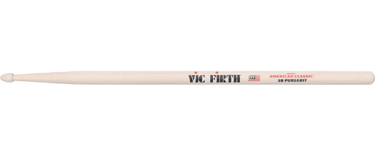 VIC FIRTH 5BPG - AMERICAN CLASSIC HICKORY 5B PURE GRIT