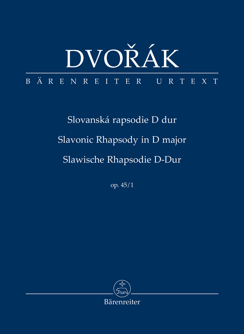 BARENREITER DVORAK A. - SLAVONIC RHAPSODY IN D MAJOR OP.45/1 - SCORE