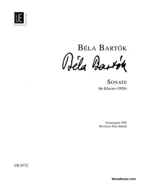 UNIVERSAL EDITION BARTOK BELA - SONATE FÃœR KLAVIER