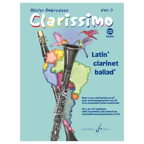 BILLAUDOT OMBREDANE OLIVIER - CLARISSIMO VOL.3 + CD - CLARINETTE